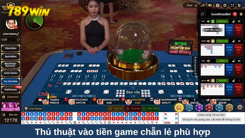 Tài xỉu online 789Win: Luật chơi và cách soi cầu chuẩn 3 Chia sẻ thủ thuật vào tiền cho game chẵn lẻ online phù hợp