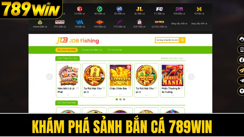 Bắn cá đổi thưởng 789WIN tặng lớn 6.789K cho mọi tân thủ 1 Khám phá sảnh bắn cá 789win